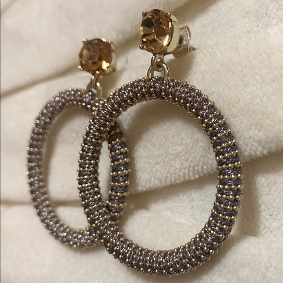 LOFT Jewelry - LOFT gray and gold tone earrings